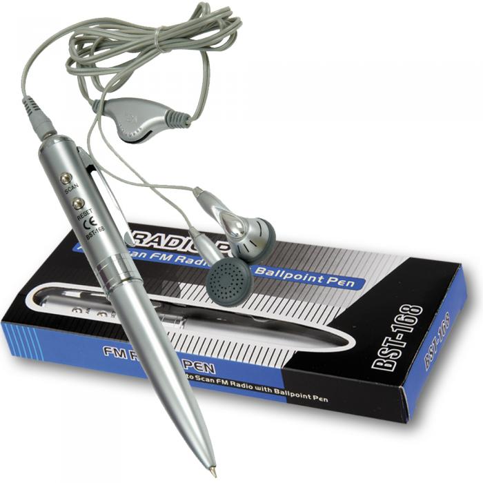Metal Tükenmez Kalem FM Radyo